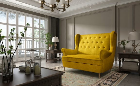 Aros kanapé sárga