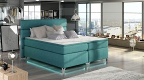 Amadeo 140x200 boxspring ágy matraccal kék