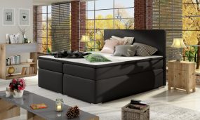 Divalo 180x200 boxspring ágy matraccal fekete