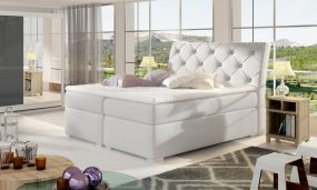 Balvin 160x200 boxspring ágy matraccal fehér