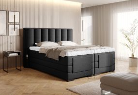 Veros 160x200 boxspring ágy matraccal fekete
