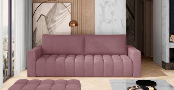 Lazaro ágyfunkciós kanapé rózsaszín