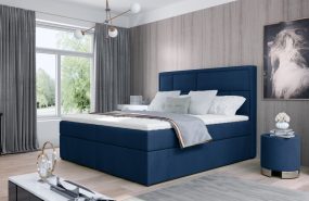 Meron 140x200 boxspring ágy matraccal kék