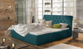 Milano 160x200 Fa keret ágy kék