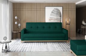 Selene Buk ágyfunkciós kanapé zöld