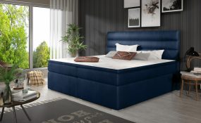 Softy 160x200 boxspring ágy matraccal kék