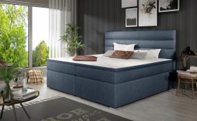 Softy 140x200 boxspring ágy matraccal kék