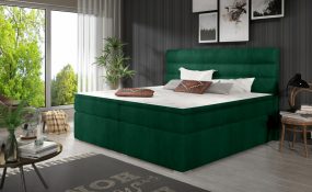 Softy 140x200 boxspring ágy matraccal zöld