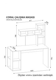 Coral Íróasztal  fehér Cordoba