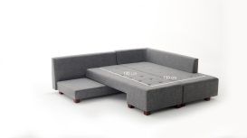 Manama Corner Sofa Bed Right - Grey Sarokkanapé 280x206x85  Szürke