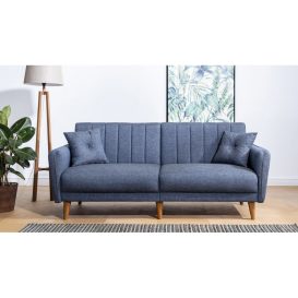 Aqua - Dark Blue 3 Személyes kanapé 210x82x85  Sötétkék