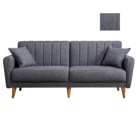 Aqua - Dark Grey 3 Személyes kanapé 210x82x85  Sötétszürke