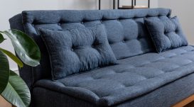 Fuoco - Dark Blue 3 Személyes kanapé 180x80x78  Sötétkék