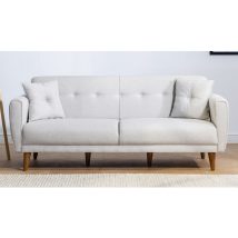 Aria - Cream 3 Személyes kanapé 205x80x85  Krém