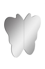 Butterfly Silver Tükör LED -es világítással 57x50  Sárga