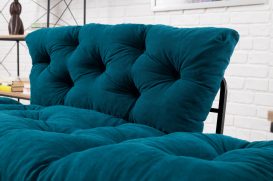 Nitta - Petrol Blue 2 Személyes kanapé 155x70x85  Kék