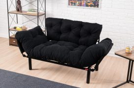 Nitta - Black 2 Személyes kanapé 155x70x85  Fekete