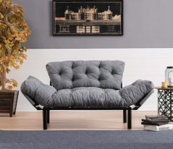 Nitta - Grey 2 Személyes kanapé 155x70x85  Szürke