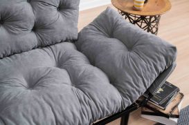 Nitta - Grey 2 Személyes kanapé 155x70x85  Szürke