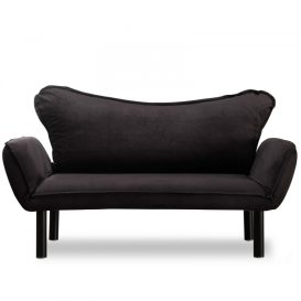 Chatto - Black 2 Személyes kanapé 140x65x70  Fekete