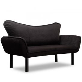 Chatto - Black 2 Személyes kanapé 140x65x70  Fekete