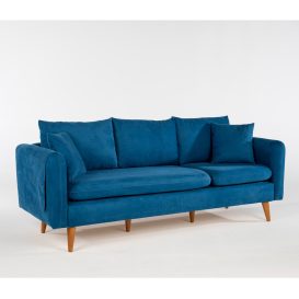 Sofia - Dark Blue 3 Személyes kanapé 215x85x91  Sötétkék