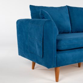 Sofia - Dark Blue 3 Személyes kanapé 215x85x91  Sötétkék