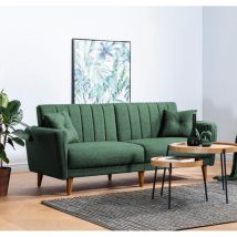 Aqua - Green 3 Személyes kanapé 210x82x85  Zöld