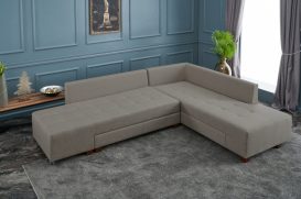 Manama Corner Sofa Bed Right - Cream Sarokkanapé 280x206x85  Krém