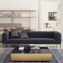 Fashion - Grey 3 Személyes kanapé 235x100x71  Szürke