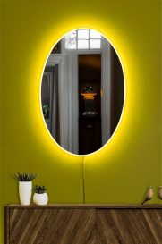 Belrosa Tükör LED -es világítással 40x60  Sárga