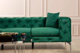 Como - Green 3 Személyes kanapé 237x90x70  Zöld