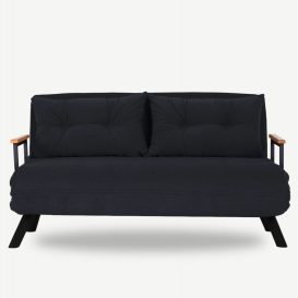 Sando 2-Seater - Black 2 Személyes kanapé 133x50x45  Fekete