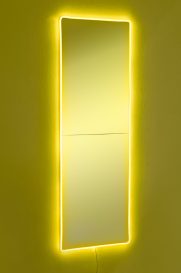 Rectangular 40 x 120 cm Tükör LED -es világítással 40x120  Sárga