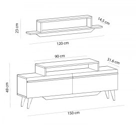 MC607226 Nappali bútor szett  fehér