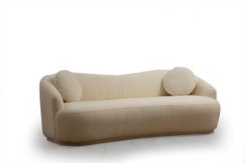 Ancona - Cream 3 Személyes kanapé 225x98x76  Krém