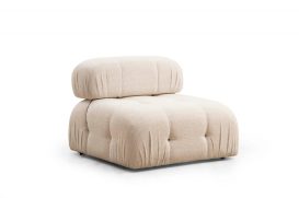 Bubble 3 Seater ( L1-O1-1R) - Bouclette 3 Személyes kanapé 288x95x75  Krém