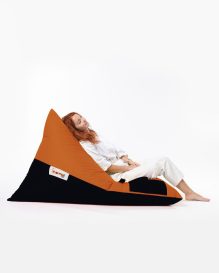 Pyramid Large Double Color Bed Pouf - Orange Babzsákfotel 145x90x35  Narancs