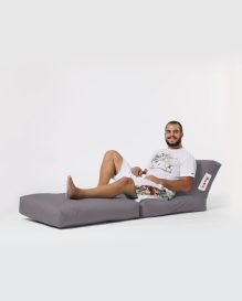 Siesta Sofa Bed Pouf - Fume Babzsákfotel 55x40  Füst