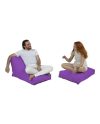 Siesta Sofa Bed Pouf - Purple Babzsákfotel 55x40  Lila N