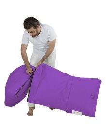 Siesta Sofa Bed Pouf - Purple Babzsákfotel 55x40  Lila