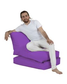 Siesta Sofa Bed Pouf - Purple Babzsákfotel 55x40  Lila