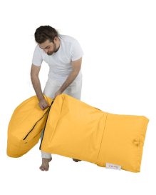 Siesta Sofa Bed Pouf - Yellow Babzsákfotel 55x40  Sárga