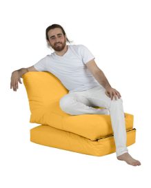 Siesta Sofa Bed Pouf - Yellow Babzsákfotel 55x40  Sárga