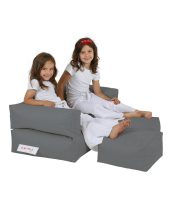 Kids Double Seat Pouf - Fume Babzsákfotel 100x50  Füst
