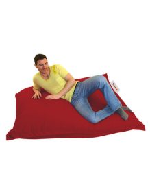 Cushion Pouf 100x100 - Red Babzsákfotel 100x20x100  Piros