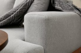 Liva - Grey 3 Személyes kanapé 227x76x94  Szürke