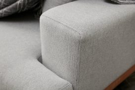 Liva - Grey 3 Személyes kanapé 227x76x94  Szürke