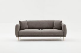 Simena - Grey 3 Személyes kanapé 210x9580  Szürke-Arany