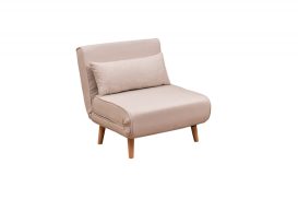 Folde Single - Cream Ággyá alakítható fotel 80x50x42  Krém